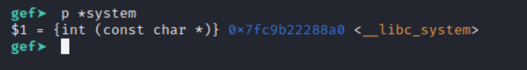 system address from gdb
