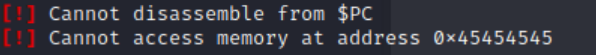 Segfault on EEEE
